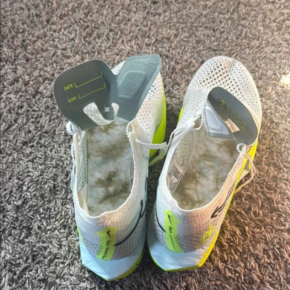 Vapor fly 3 brand new!!!!! Nike White and Neon Green Running Shoes