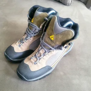 Vasque womens Gore-Tex 7433 M 03 Brown Mid Top Leather Hiking Shoes Size 9M