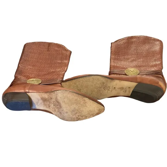 Vero Cuoio (Meaning True Leather Not A Brand). Italian Retro Leather Boots.