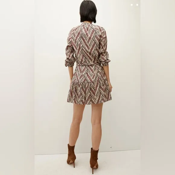 VERONICA BEARD GEORGIA FLORAL-PRINTED SHIRTDRESS