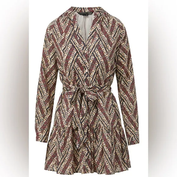 VERONICA BEARD GEORGIA FLORAL-PRINTED SHIRTDRESS