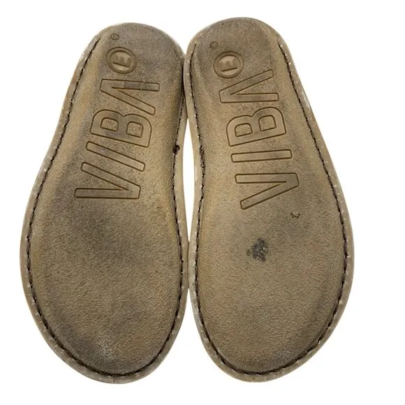 Vibae ZUMA Brown Leather Slip On Comfort Shoes Sz 41 Ergonomic Women's 11 Mens 8