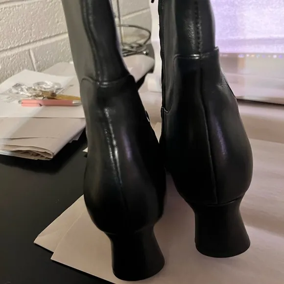 Vince Black Over the Knee Boots with Block Heel