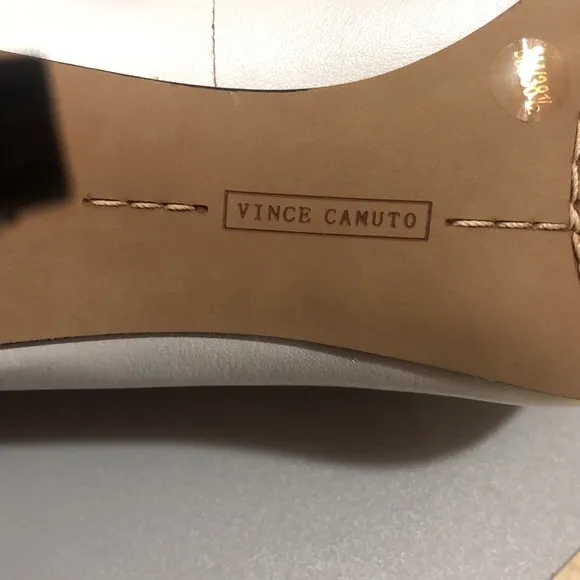 Vince Camuto White Leather Stilletos