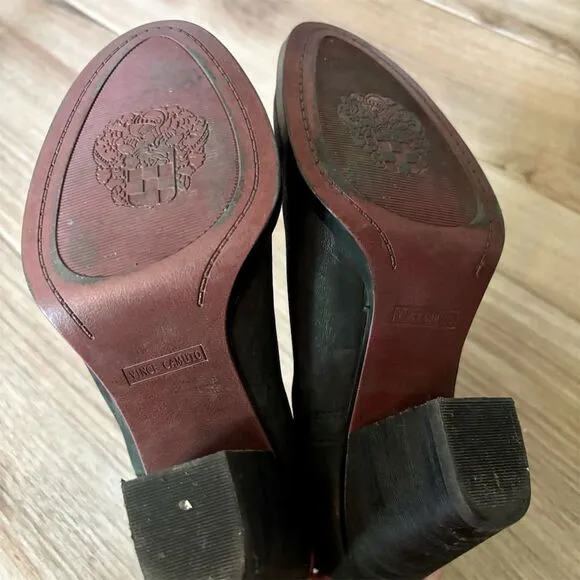Vince Camuto Women's Black Leather Ankle Booties Size 8M