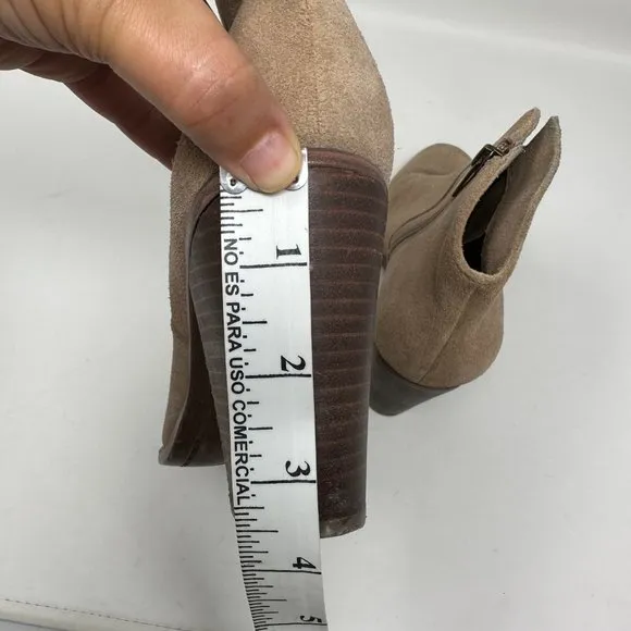 Vince Camuto Womens Franell Suede Ankle Booties, Tan, Size 8.5M