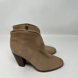 Vince Camuto Womens Franell Suede Ankle Booties, Tan, Size 8.5M