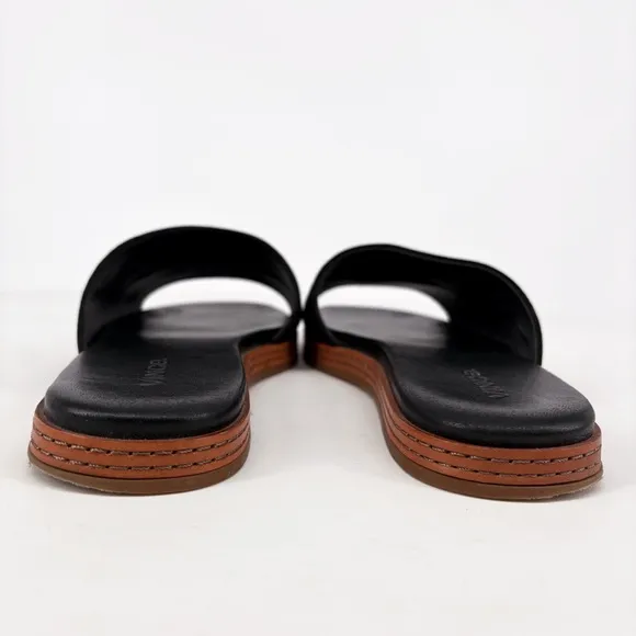 VINCE | Canella Suede Slide Sandals in Black | Sz 7