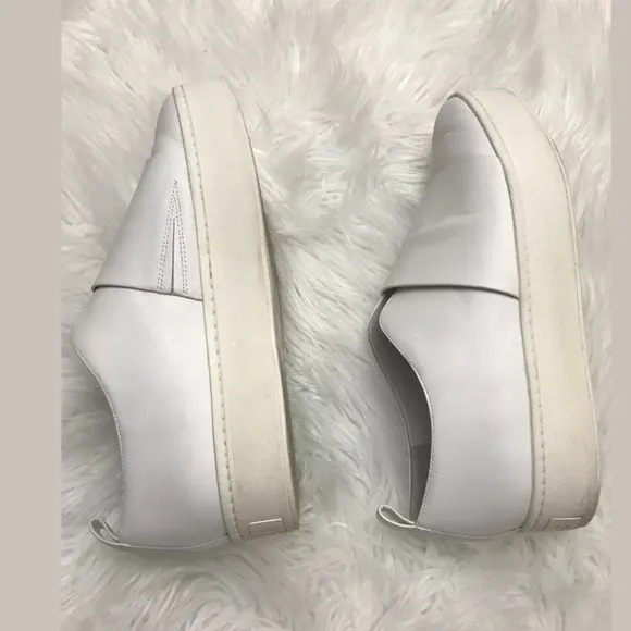 Vince Wallace Leather Platform Skate Sneakers