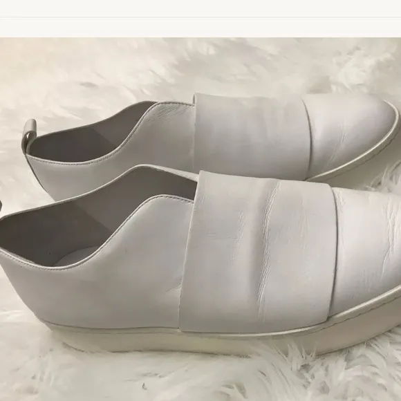 Vince Wallace Leather Platform Skate Sneakers