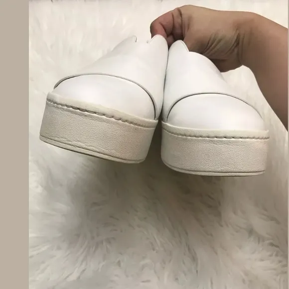 Vince Wallace Leather Platform Skate Sneakers