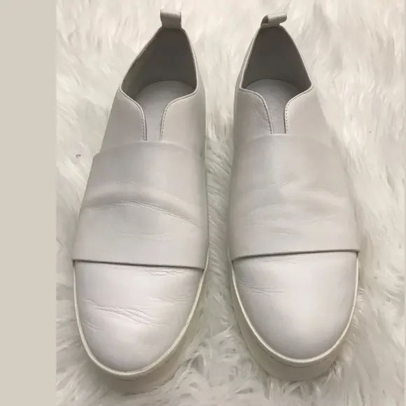Vince Wallace Leather Platform Skate Sneakers