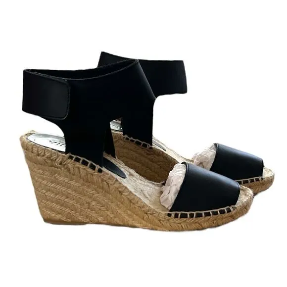 VINCE Sophia Espadrille Leather Wedge