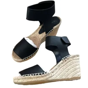 VINCE Sophia Espadrille Leather Wedge