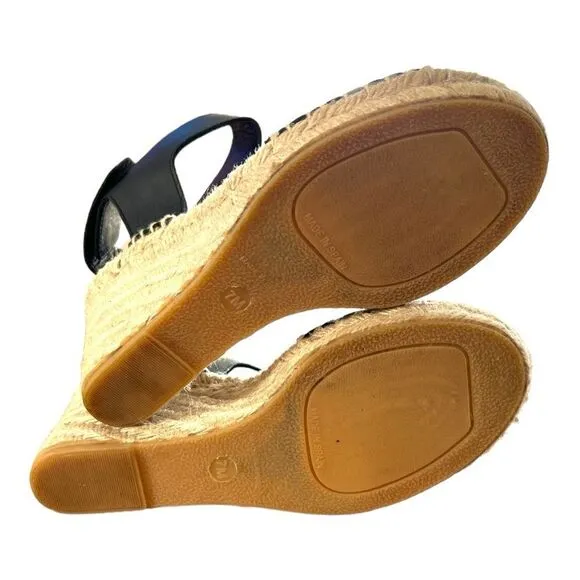 VINCE Sophia Espadrille Leather Wedge