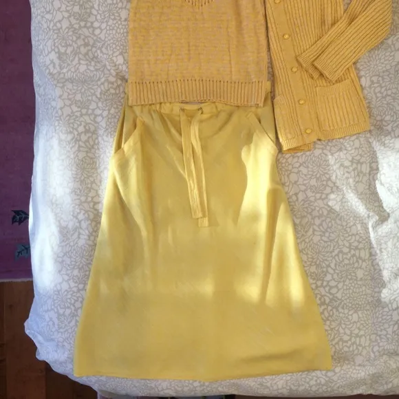 Vintage 1970’s Courreges Yellow Skirt in GVC