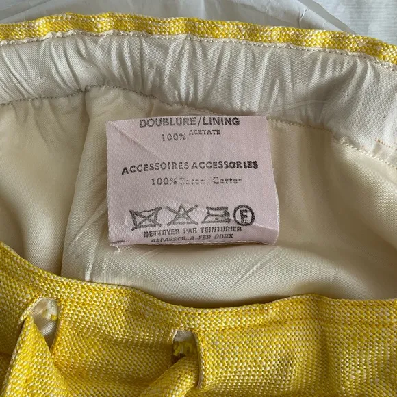 Vintage 1970’s Courreges Yellow Skirt in GVC