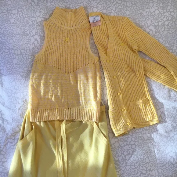 Vintage 1970’s Courreges Yellow Skirt in GVC