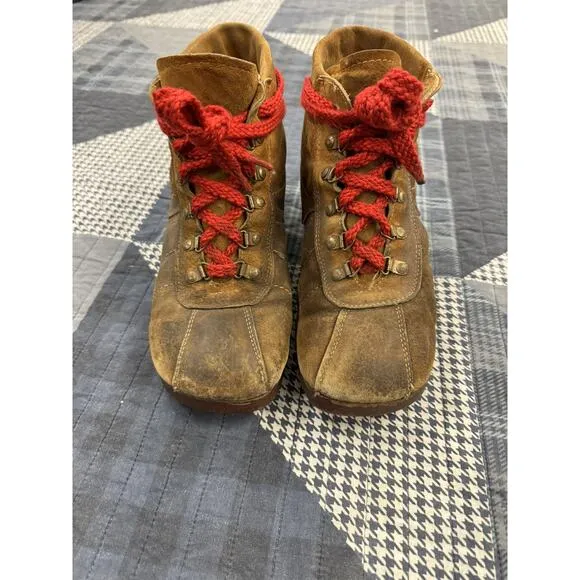 Vintage 70s ASPEN Leather Hiking‎ &amp; Hunting Lace To Toe Boots Men’s Size 9 US