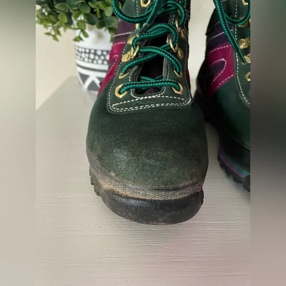 Vintage 80s 90s Guardian Iron Age Women’s Steel Toe Hiking Boots Shoes Size 6.5