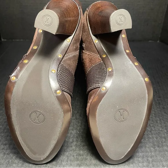 Vintage BNWOB Cole Haan Tall Chocolate Suede lace and zip up SEXY boots 6M $firm