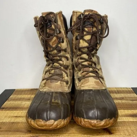Vintage Cabela’s Thinsulate Duck Camo Hunting Boots: Size 8