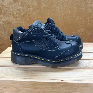 Vintage Dr Martens Kids Boots Size 2 Made In England 9859 Leather - (A070)