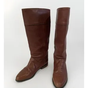 Vintage Eddie Bauer Tall Leather Warm Boots Expedition 7.5