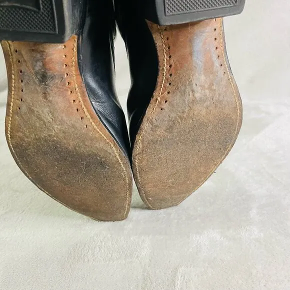 Vintage GODING Cowboy Boots Women's 11.5 Western Shorty In Lay Cut Outs Outdoor