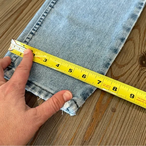 VINTAGE LEE JEANS SIZE 16 SIZE 12 PETITE LIGHT WASH DENIM HIGH WAISTED TAPER LEG