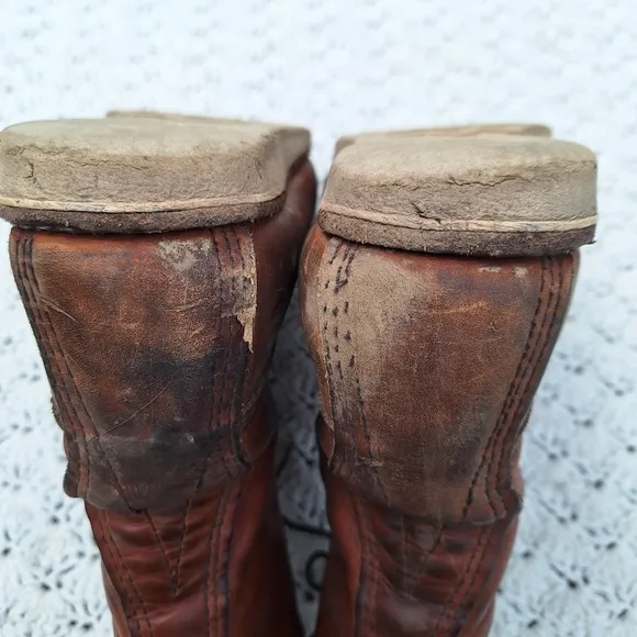 Vintage Red Wing Boots Moc Toe Leather Workwear Work Boot