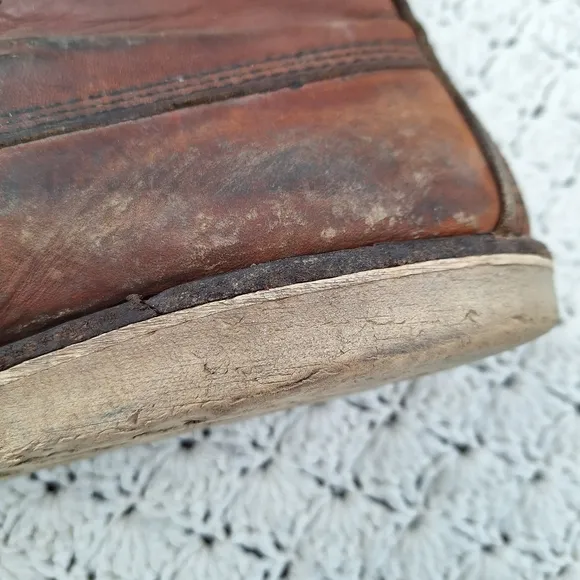 Vintage Red Wing Boots Moc Toe Leather Workwear Work Boot