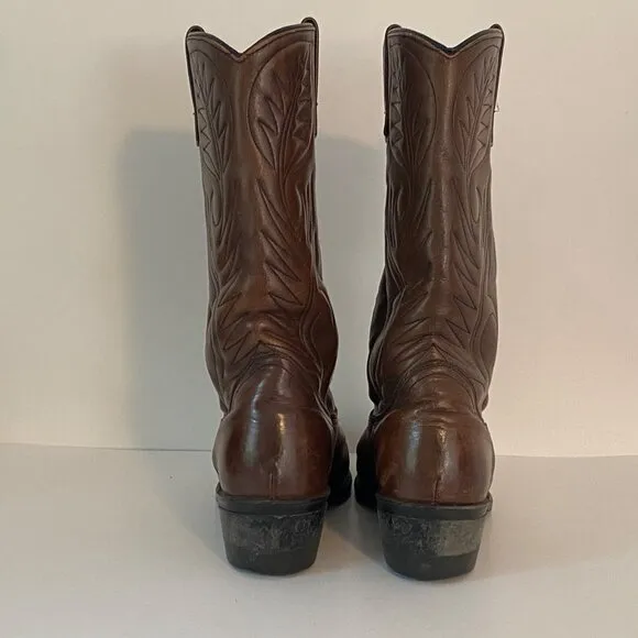 Vintage Red Wing Pecos Brown Leather Western Cowboy Work Boots 9801-1 Mens 7 D