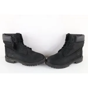 Vintage Timberland Boys Size 7 M Insulated Leather 6&quot; Classic Work Boots Black