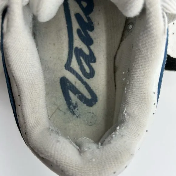 Vintage Vans Marianna Skate Shoes Y2K Black White Blue Size 7.5 Retro RARE