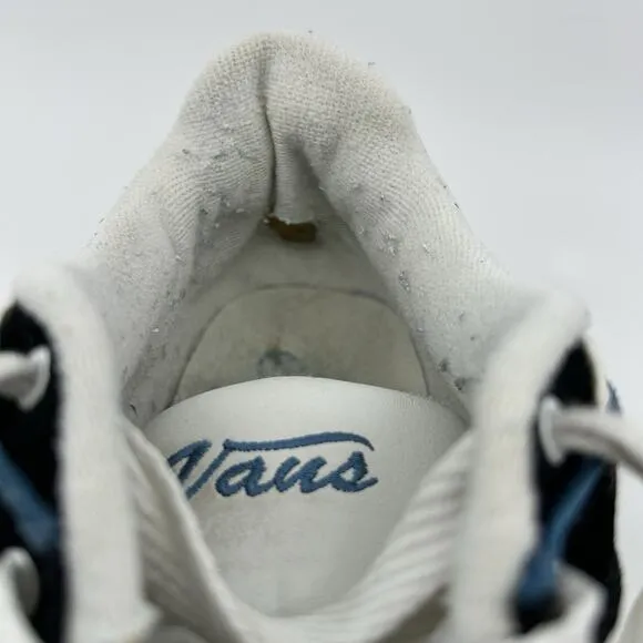 Vintage Vans Marianna Skate Shoes Y2K Black White Blue Size 7.5 Retro RARE