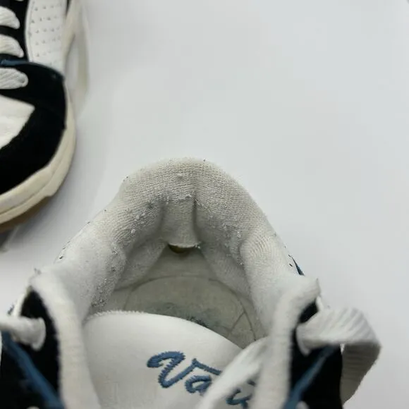 Vintage Vans Marianna Skate Shoes Y2K Black White Blue Size 7.5 Retro RARE