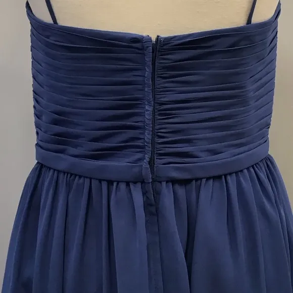 Vintage Y2K Alfred Angelo Womens Chiffon Fit &amp; Flare Dress Size 14 Pleated Fairy