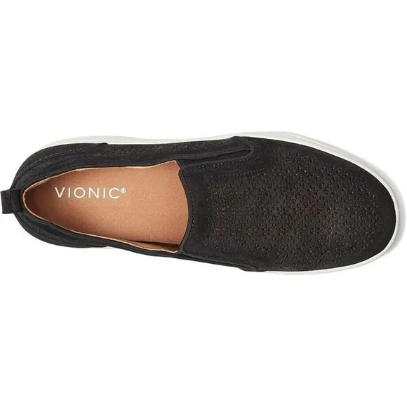 Vionic Kimmie Perf I4686L1-001 Womens US 9.5 Black Slip On Comfort Shoes ZPO2258