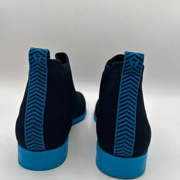 VIVAIA Square-Toe Water-Repellent Ankle Boots (Ryan Pro) Navy Azure Blue SZ 38.5