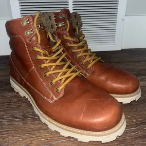 Volcom premium leather work boots