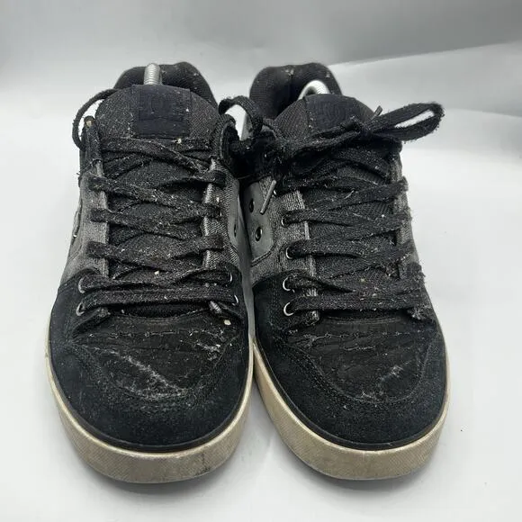 Vtg DC Shoes Pure Skate Sneakers Mens Size 10.5 Charcoal / Black Skate Shoes