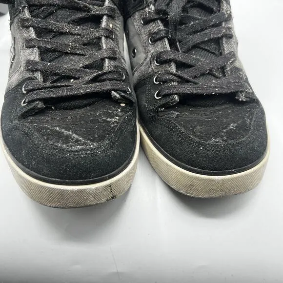 Vtg DC Shoes Pure Skate Sneakers Mens Size 10.5 Charcoal / Black Skate Shoes