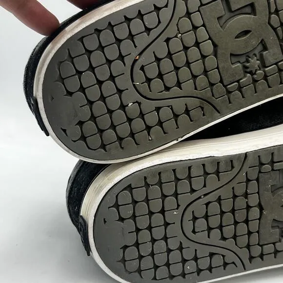 Vtg DC Shoes Pure Skate Sneakers Mens Size 10.5 Charcoal / Black Skate Shoes