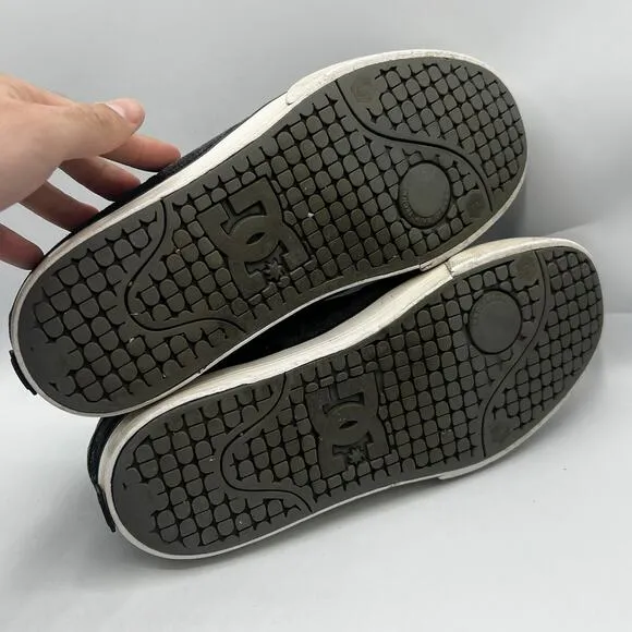 Vtg DC Shoes Pure Skate Sneakers Mens Size 10.5 Charcoal / Black Skate Shoes