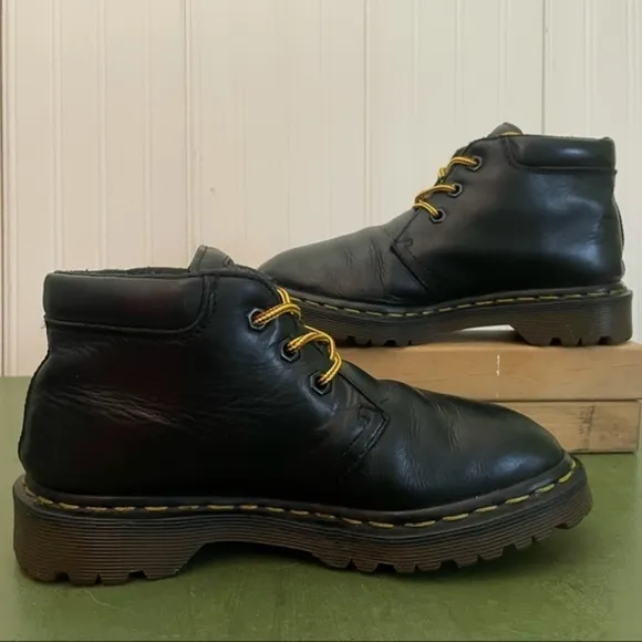 VTG England MIE Dr Martens #8057 Ankle Boots in Black