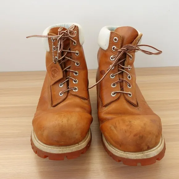 VTG Timberland Boots Mens Leather 13 Combat 8 inch Waterproof Premium Work USA