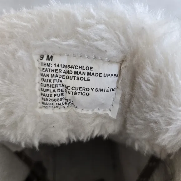 Weatherproof Vintage Chloe Women's Sneaker Boots Size 9M Gray Faux Fur 1412964