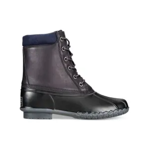 WEATHERPROOF VINTAGE Mens Black Mixed Media At Heel Adam Ii Toe Duck Boots 11 M