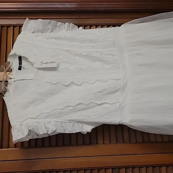 White Formal Dress by Simplee Plus